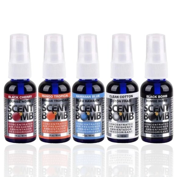 Scent Bomb 100%Concentrated Car Home Air Freshener Odor Smoke Eliminator 1oz 5Pc - Picture 1 of 1